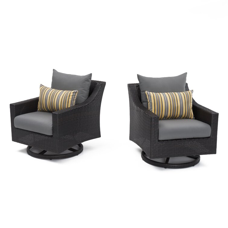 Wayfair swivel deals patio chairs